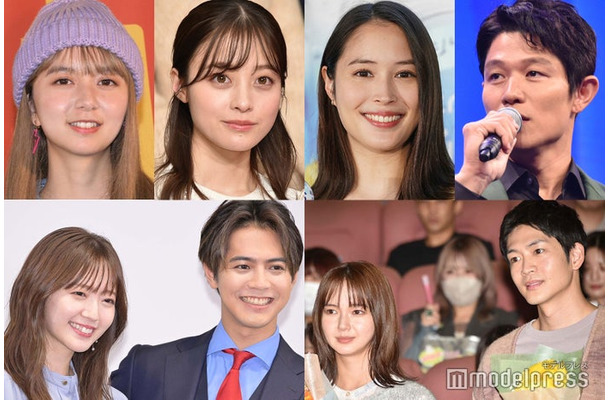 （上段左から）上白石萌歌、橋本環奈、広瀬アリス、鈴木亮平（下段左から）鈴木愛理＆片寄涼太、多部未華子＆松下洸平（C）モデルプレス