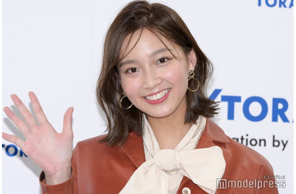 「2024年東レキャンペーンガール」合同取材に出席した間瀬遥花（C）モデルプレス