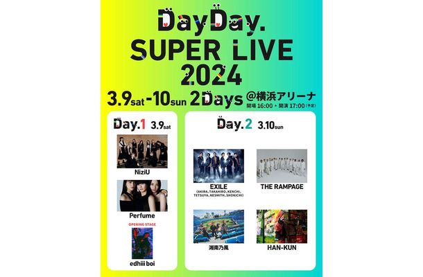 「DayDay. SUPER LIVE 2024」（提供写真）