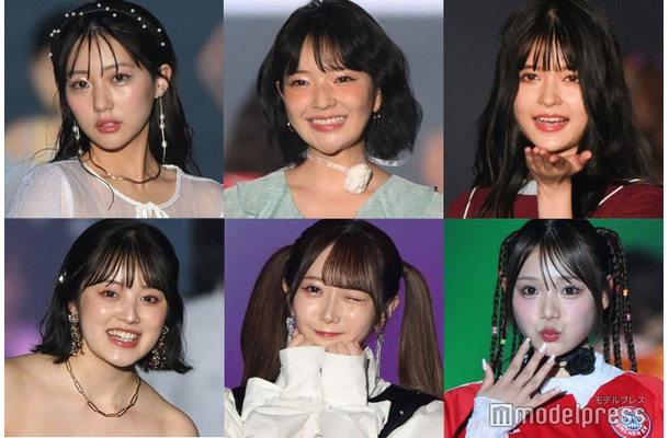 （上段左から時計回り）田中美久、田中芽衣、景井ひな、古澤里紗、谷崎早耶、福山絢水（C）モデルプレス