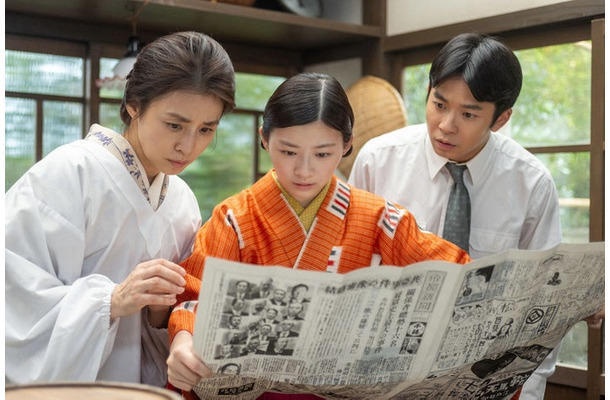 石田ゆり子、伊藤沙莉、仲野太賀「虎に翼」第21話より（C）NHK