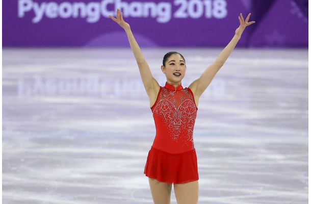 長洲未来／平昌五輪団体戦フリーより （Photo by Getty Images）