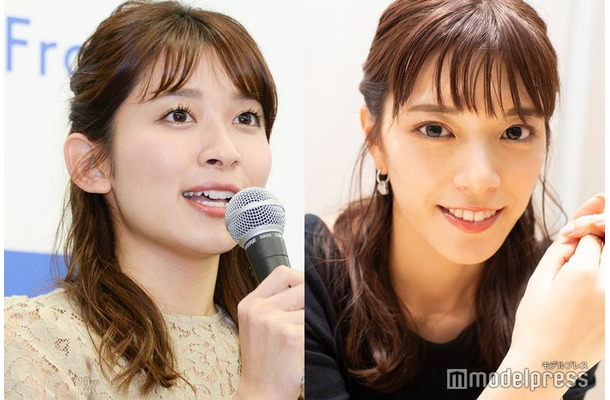 山本里菜アナ、三谷紬アナ（C）モデルプレス