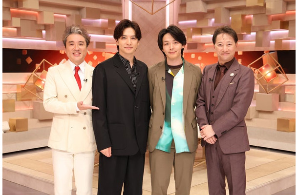 ムロツヨシ、生田斗真、中村倫也、中居正広（C）フジテレビ