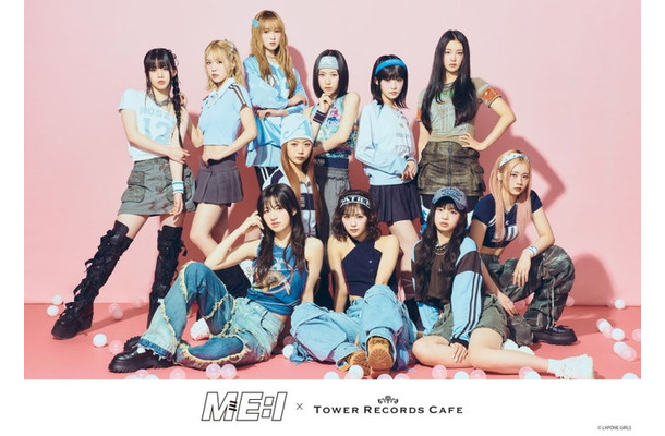 ME:I×TOWER RECORDS CAFE／提供画像