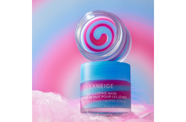 LANEIGE、リップスリーピングマスク限定！甘い夢に誘うフレーバー「コットンキャンディ」が数量限定で発売