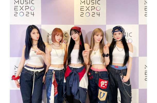 LE SSERAFIM／（左から）HUH YUNJIN、KIM CHAEWON、KAZUHA、SAKURA、HONG EUNCHAE（P）&（C） SOURCE MUSIC