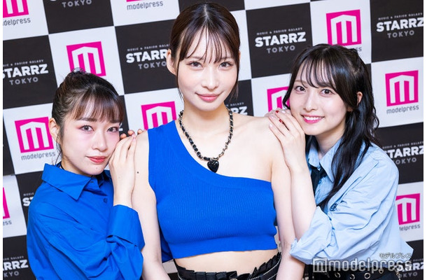 きみとバンド／（左から）森田理紗子、大野真依、清原梨央※ゆきたんは欠席（C）モデルプレス