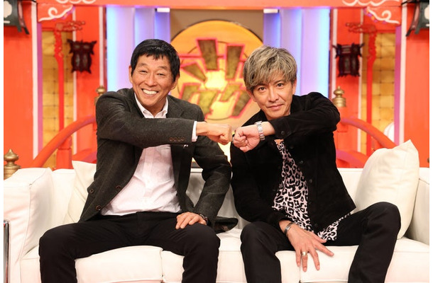 明石家さんま、木村拓哉（C）フジテレビ