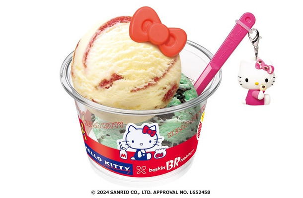 ハローキティ バースデーダブルカップ：スモールダブル 660円／レギュラーダブル 910円（C）2024 SANRIO CO., LTD. APPROVAL NO. L652458