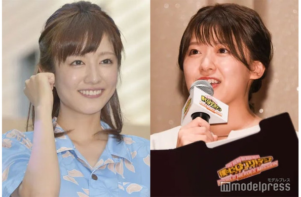 滝菜月アナ、尾崎里紗アナウンサー （C）モデルプレス