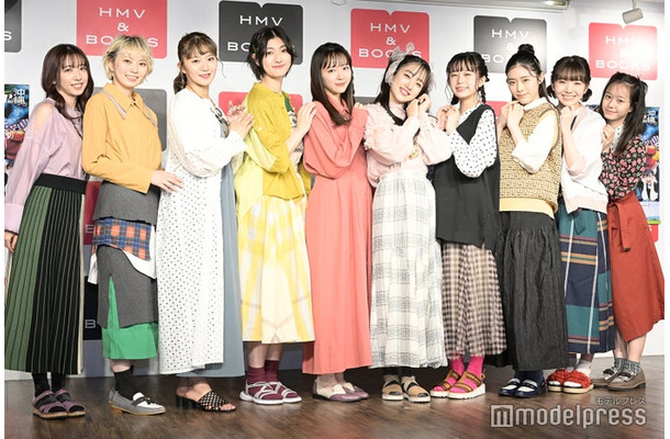 私立恵比寿中学（左から）真山りか、安本彩花、星名美怜、小林歌穂、中山莉子、桜木心菜、小久保柚乃、風見和香、桜井えま、仲村悠菜（C）モデルプレス