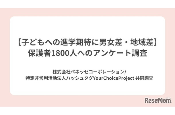 子供への進学期待に男女差・地域差