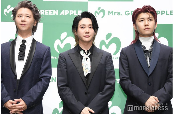 藤澤涼架、大森元貴、若井滉斗／Mrs. GREEN APPLE（C）モデルプレス