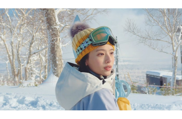 出口夏希「JR SKISKI」CMカット（提供写真）