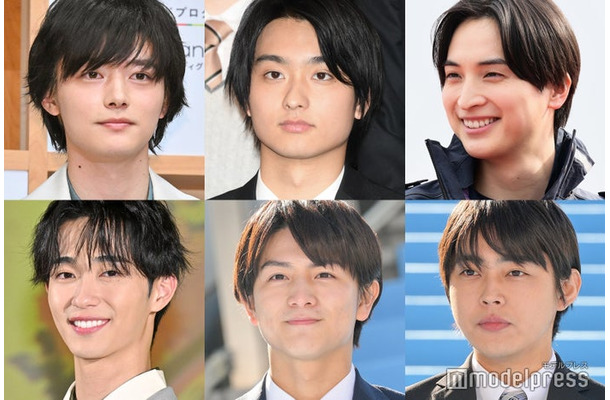 （上段左から）櫻井海音、奥平大兼、一ノ瀬颯（下段左から）野村康太、柏木悠、倉悠貴（C）モデルプレス