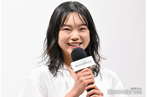 「新マキアージュ発表会」に出席した古川琴音（C）モデルプレス