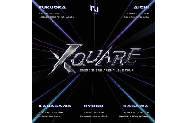 「2025 INI 3RD ARENA LIVE TOUR [XQUARE]」（C）LAPONE ENTERTAINMENT