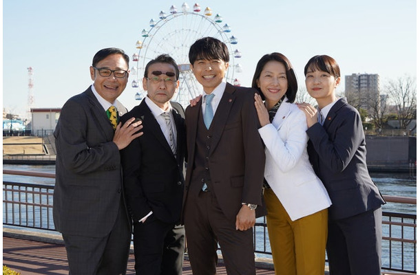 田口浩正、吹越満、井ノ原快彦、羽田美智子、深川麻衣『特捜9』（C）テレビ朝日