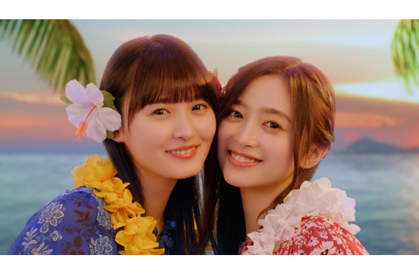 遠藤さくら、井上和／新TVCM「オハナとずっと一緒」篇より（C）Disney