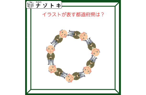 クイズです！「イラストが表す都道府県は？」おじいさんがどうなってる？【難易度LV２.・甘口】
