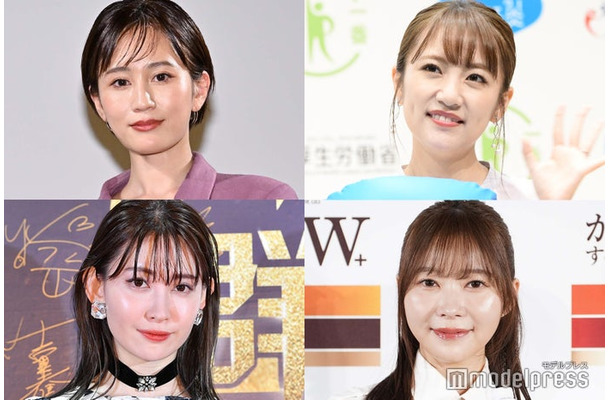 （上段）前田敦子、高橋みなみ（下段）小嶋陽菜、指原莉乃（C）モデルプレス