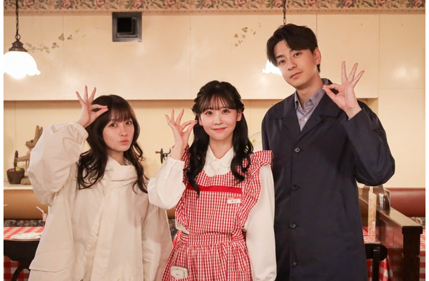 橋本環奈、櫻井優衣、三浦翔平（C）テレビ朝日