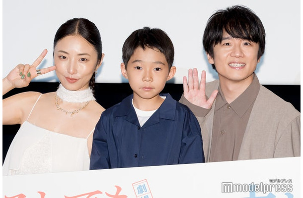 「劇場版 それでも俺は、妻としたい」公開記念舞台挨拶に出席したMEGUMI、嶋田鉄太、風間俊介（C）モデルプレス