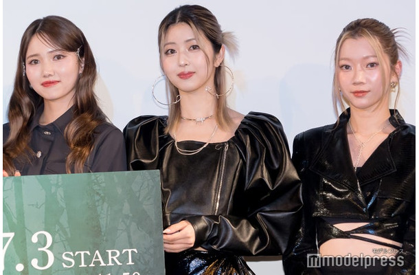ドラマ「恋愛禁止」第1話特別上映会に出席した釼持菜乃、田中優希、坂口梨乃（C）モデルプレス