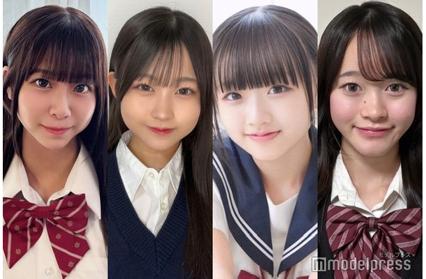 「高一ミスコン2025」暫定上位4人（提供写真）