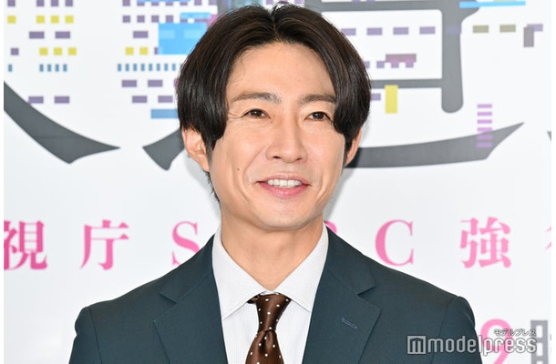 ドラマ「大追跡～警視庁SSBC強行犯係～」囲み取材会に出席した相葉雅紀（C）モデルプレス