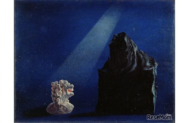北脇昇「眠られぬ夜のために」（習作）1937年 油彩、カンヴァス 40.9×53.0cm 横浜美術館蔵