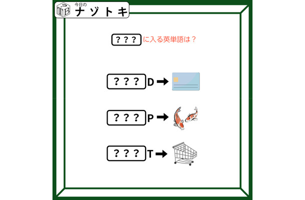 クイズです！「共通する英単語の言葉はなーんだ？」イラストから導こう【難易度LV２.・甘口】