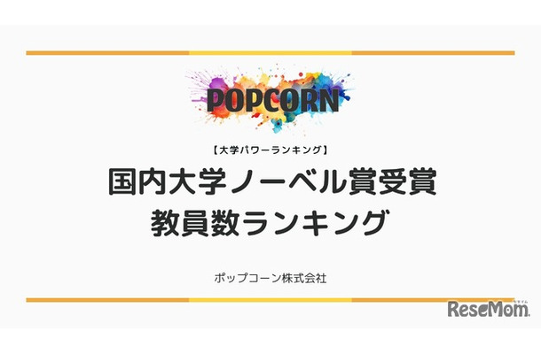 国内大学ノーベル賞受賞教員数ランキング！