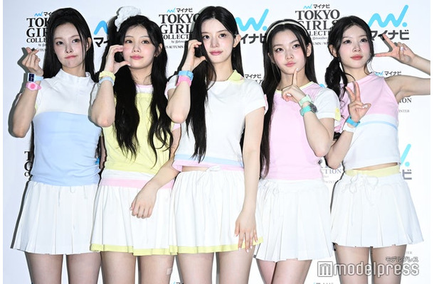 ILLIT／YUNAH（ユナ）、WONHEE（ウォンヒ）、MINJU（ミンジュ）、IROHA（イロハ）、MOKA（モカ）（C）モデルプレス