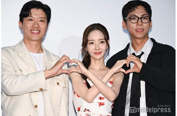 「コンフィデンスマンKR」配信記念イベントに出席したパク・ヒスン、パク・ミニョン、チュ・ジョンヒョク(C)モデルプレス