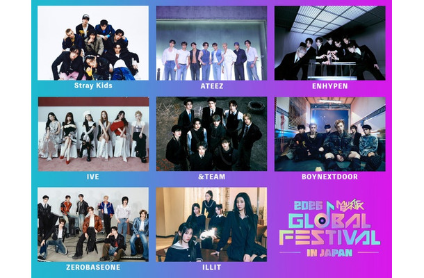 「2025 MUSIC BANK GLOBAL FESTIVAL IN JAPAN」第1弾出演アーティスト（提供写真）
