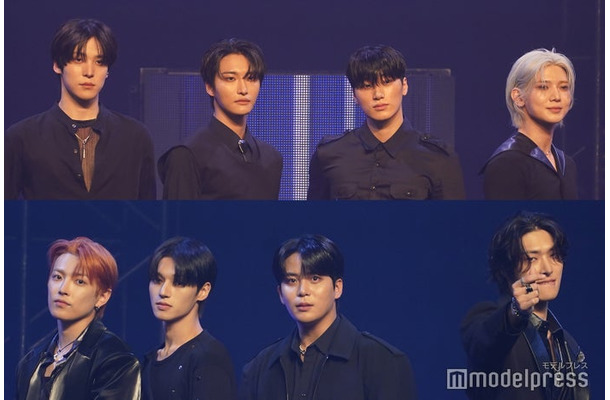 ATEEZ／（上段）ユンホ、ソンファ、サン、ヨサン（下段）ホンジュン、ウヨン、ジョンホ、ミンギ（C）モデルプレス