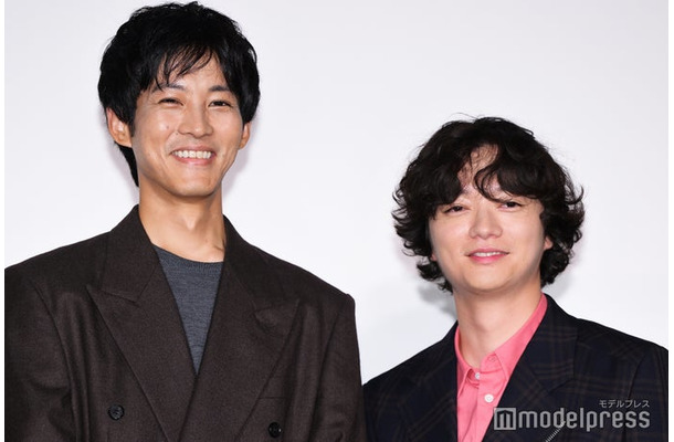 「ひゃくえむ。」公開初日舞台挨拶に出席した松坂桃李、染谷将太（C）モデルプレス
