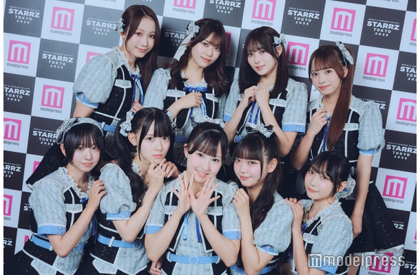 モデルプレスのインタビューに応じた（左上から時計回りに）葉月紗蘭、星谷美来、橋本桃呼、日向端ひな、城月菜央、籾山ひめり、東山恵里沙、松本ももな、涼海すう／高嶺のなでしこ（C）モデルプレス