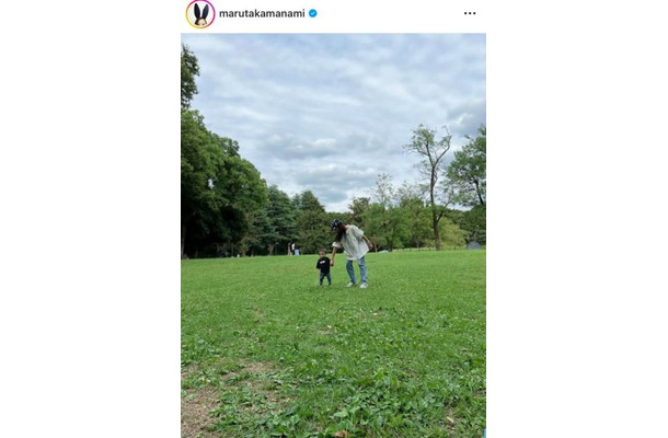 「すごーい」3児の母・丸高愛実、子供たちの成長を感じる公園SHOTに反響「さすが運動センスあり！」