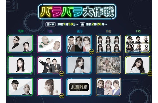 「バラバラ大作戦2025年秋」新ラインナップ（C）テレビ朝日