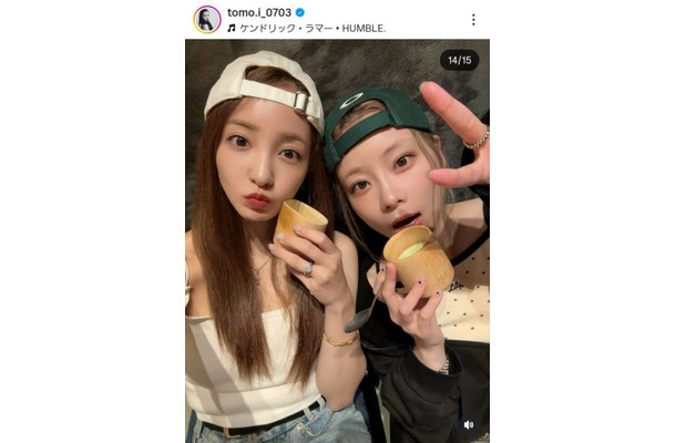 板野友美、重盛さと美との仲良し2SHOTに反響「永久保存版」「推しと推しのコラボ」