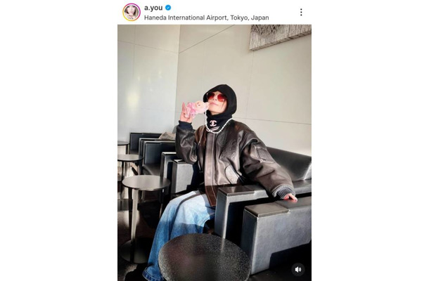 浜崎あゆみ、北京へ向けて出国の空港ファッションに反響「素敵」「冬仕様ayuちゃん可愛ええ」