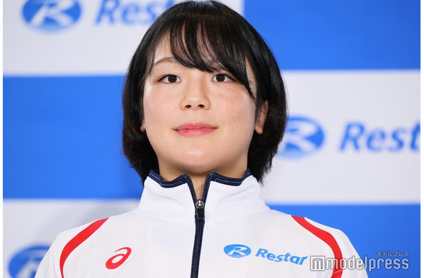 入社内定記者発表会に出席した藤波朱理(C)モデルプレス