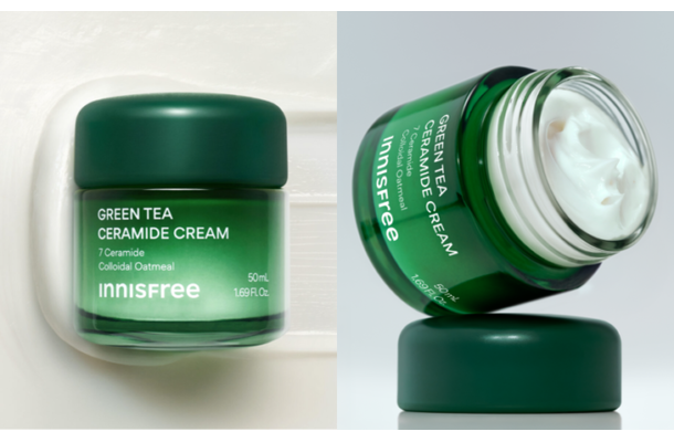 INNISFREE、この冬限定の「グリーンティー セラミド バリア クリーム セット」を数量限定発売