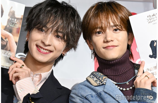 コラボイベントに出席した木村慧人、中島颯太（C）モデルプレス