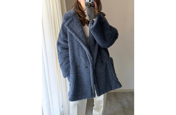 憧れMaxMaraのテディベアコート君臨。ふわもこアウターを主役にした大人かわいい着こなし【40代の毎日コーデ】