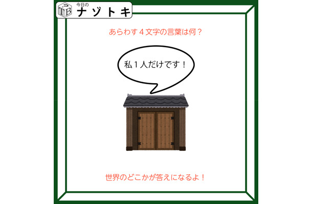 クイズです!「この図が表す4文字とは」ヒントは、世界のどこかの名前です【難易度LV3.・中辛】