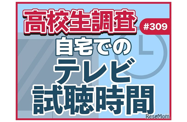 高校生調査　自宅でのテレビ視聴時間